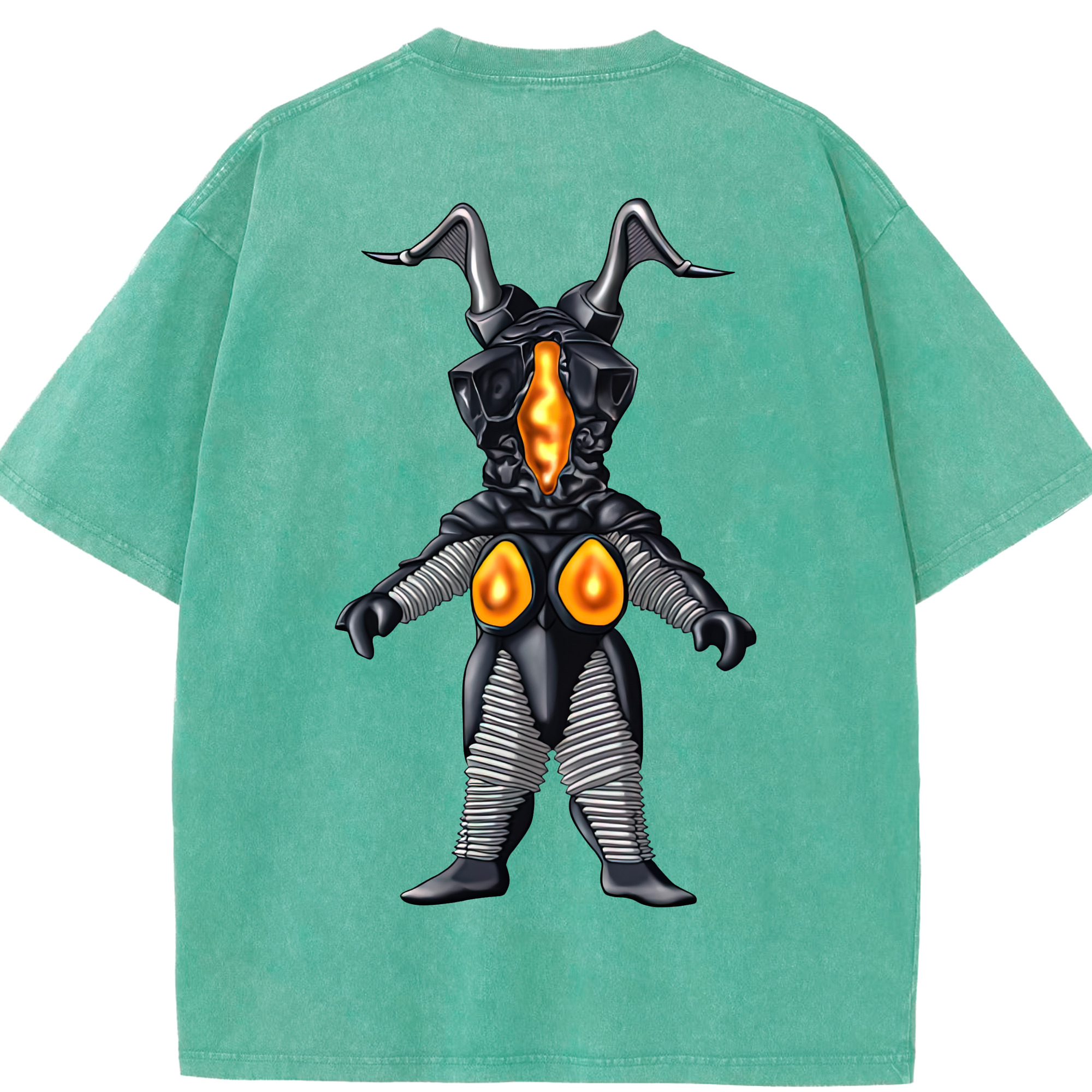 （画像用） ウルトラマン Ultraman 綿100% ヴィンテージ風 半袖Tシャツ（背面プリント）